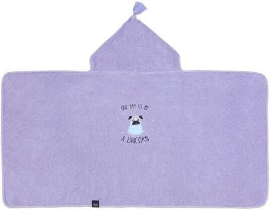 La Millou Βρεφική Κάπα-Μπουρνούζι με Κουκούλα Purple 135x70εκ.