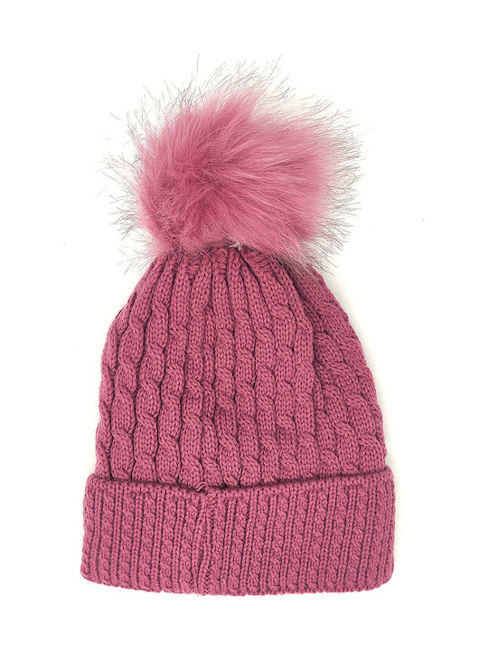 Kinder Mütze Gestrickt Rosa