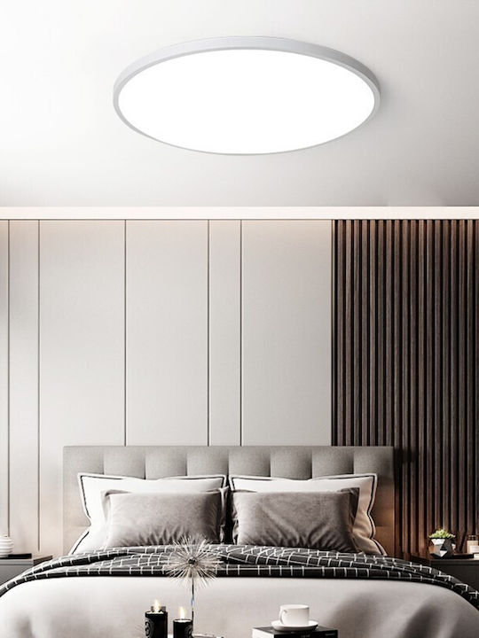 Rund LED Panel 38W mit Kaltweiß Licht 6500K