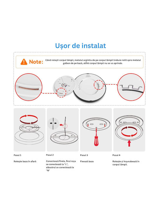 Στρογγυλό LED Panel 38W με Ψυχρό Λευκό Φως 6500K