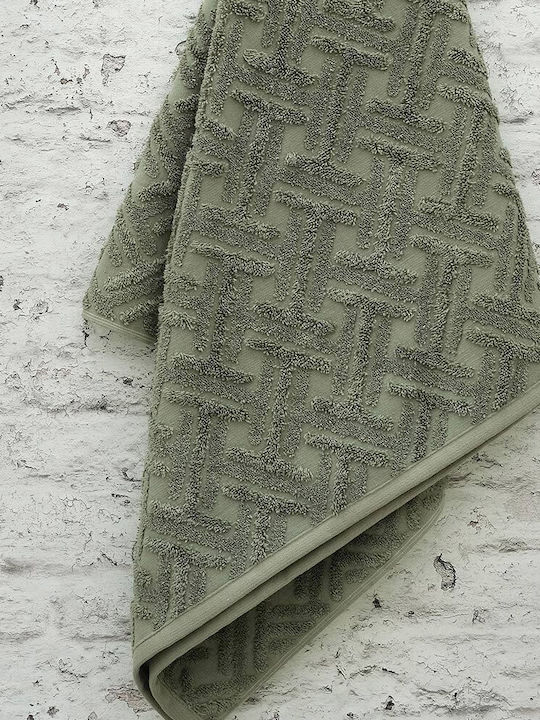 Liolios Home Bath Towel Set 3pcs Milano Green Weight 600gr/m²