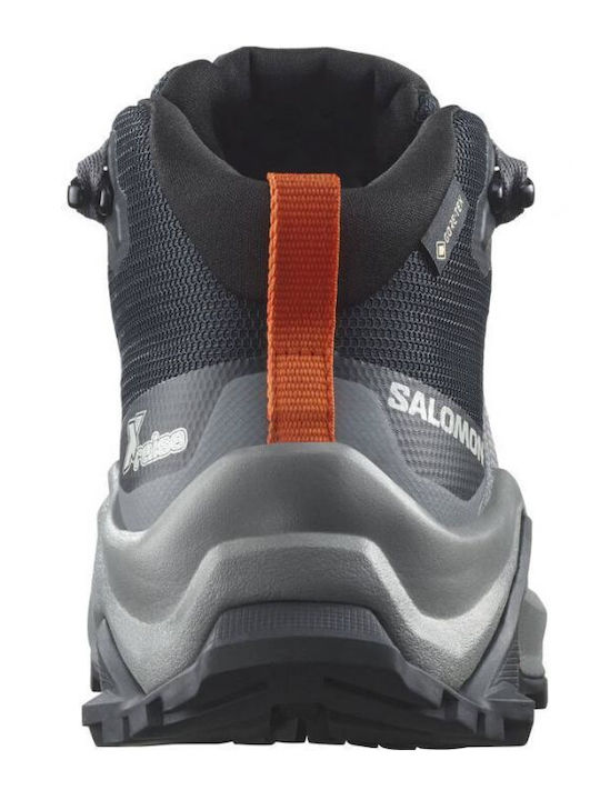 Kids Hiking Boots X Raise Mid Waterproof Black