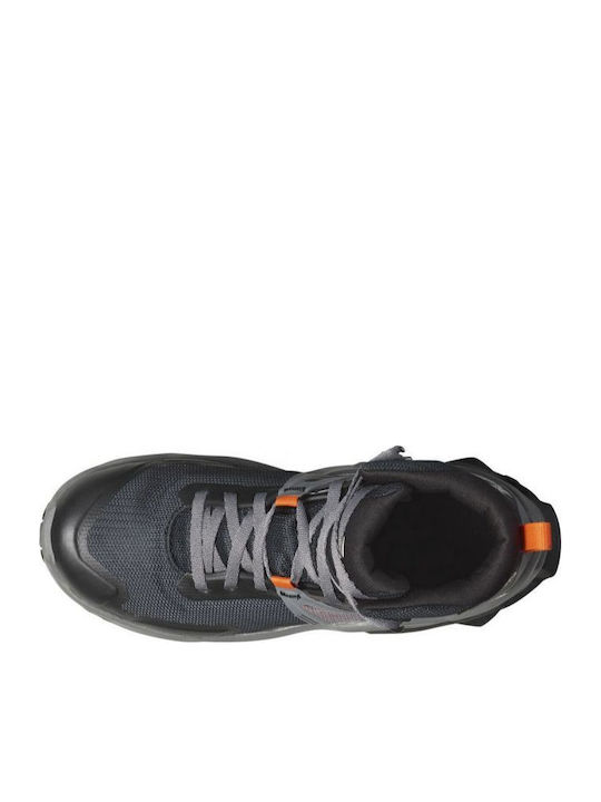 Kids Hiking Boots X Raise Mid Waterproof Black