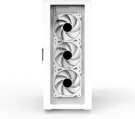 Zalman i3 Neo TG Gaming Midi Tower Κουτί Υπολογιστή με Πλαϊνό Παράθυρο και RGB Φωτισμό Λευκό