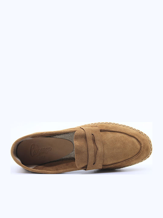 Δερμάτινες Ανδρικές Εσπαντρίγιες σε Ταμπά Χρώμα