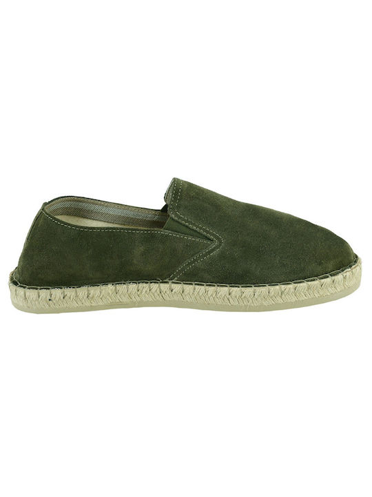 Δερμάτινα 100 Piele Espadrile pentru bărbați în Verde Culoare