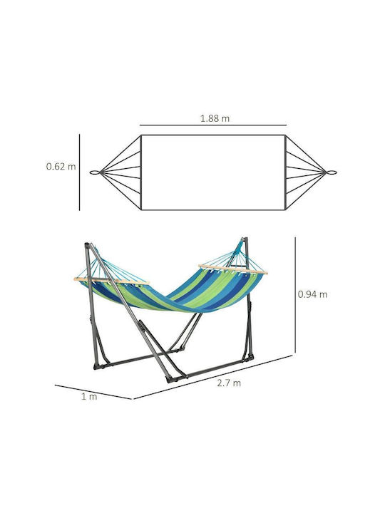 Aiură material textil cu suport Gri 188x62buc