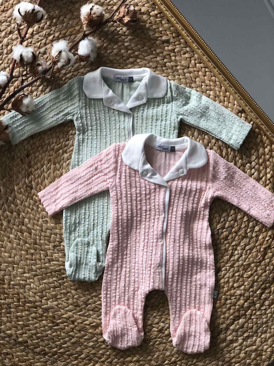 Miniborn Baby Bodysuit Set Long-Sleeved Rose