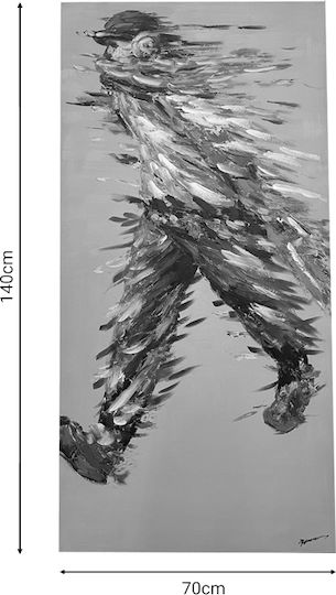 Inart Walking на Платнен 70x140 cm