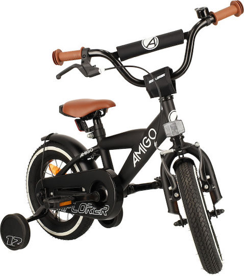 Amigo Explorer 12" Kinder Fahrrad BMX Schwarz