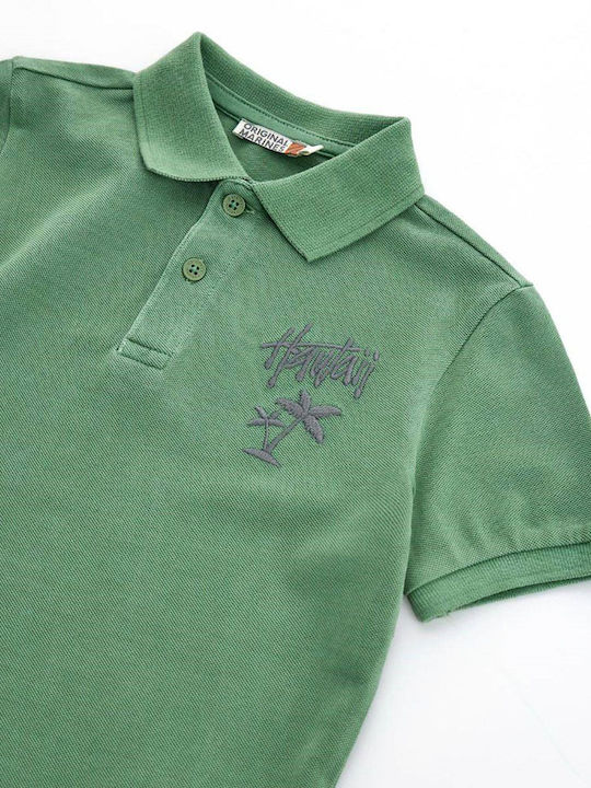Kids' Polo Short Sleeve TURF GREEN
