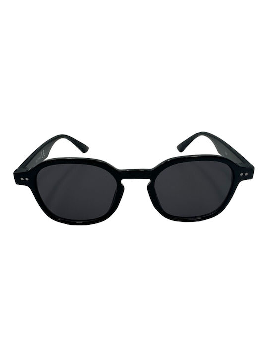 V-store Sunglasses with Black Plastic Frame and Black Lens 2333BLACK