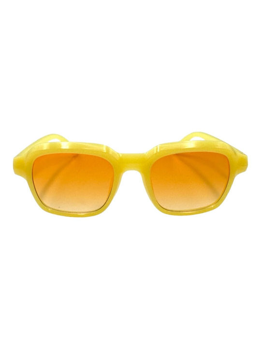 V-store Ochelari de soare cu Galben Din plastic Rame și Maro Ochelari de soare Lentilă 5006YELLOW