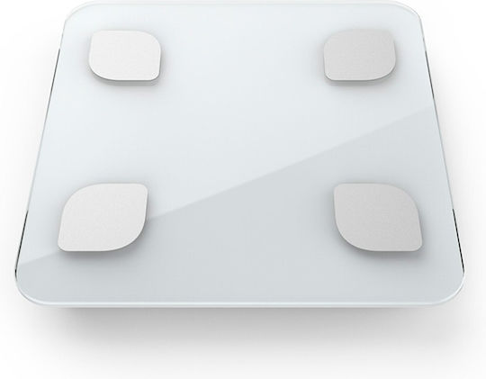 Life S2 Smart Badezimmerwaage mit Körperfettmessung & Bluetooth in Weiß Farbe