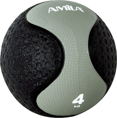 Amila 90704 Medicine Ball 24cm 4kg Black