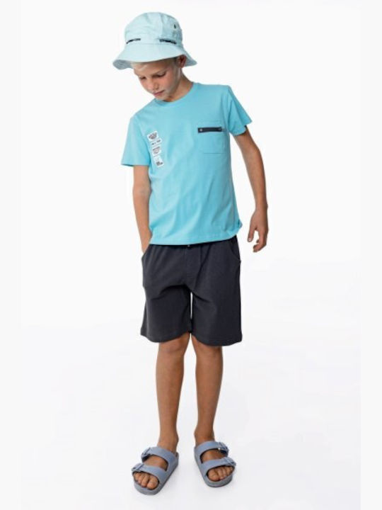 Funky Kids Set with Shorts Summer 2pcs turquoise