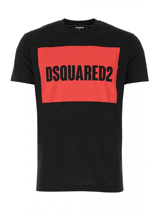 Dsquared2 Ανδρική Μπλούζα Κοντομάνικη Noir