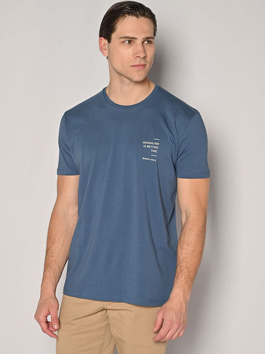 Brokers Jeans Men's Short Sleeve T-shirt Blue