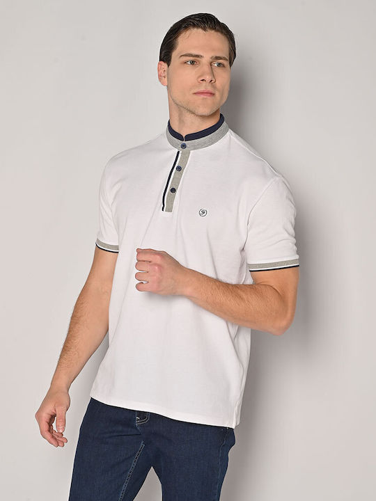 Sogo Men's Blouse Polo White