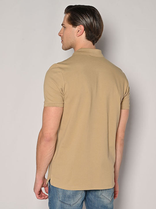 Polo Short Sleeve Blouse Beige