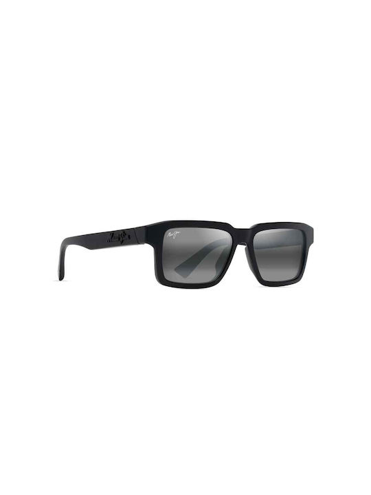 Maui Jim Men's Sunglasses with Black Plastic Frame and Black Lens 635-02