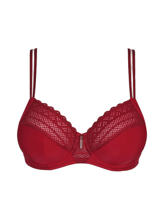 Prima Donna Twist East End Bra Underwired Bra Red Boudoir 0141930 - Red