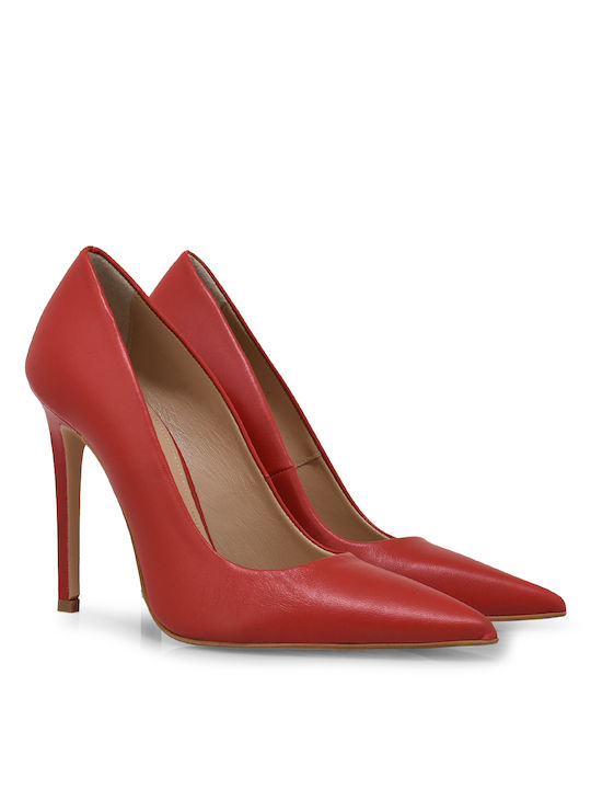 Tsakiris Mallas Leather Red High Heels