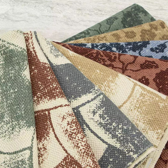 Lino Home Cuina Rechteckige Küchenmatte Beige 60x90εκ.