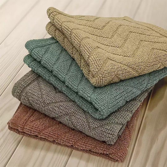 Lino Home Virtuve Ορθογώνιο Χαλάκι Κουζίνας Olive 60x90εκ.
