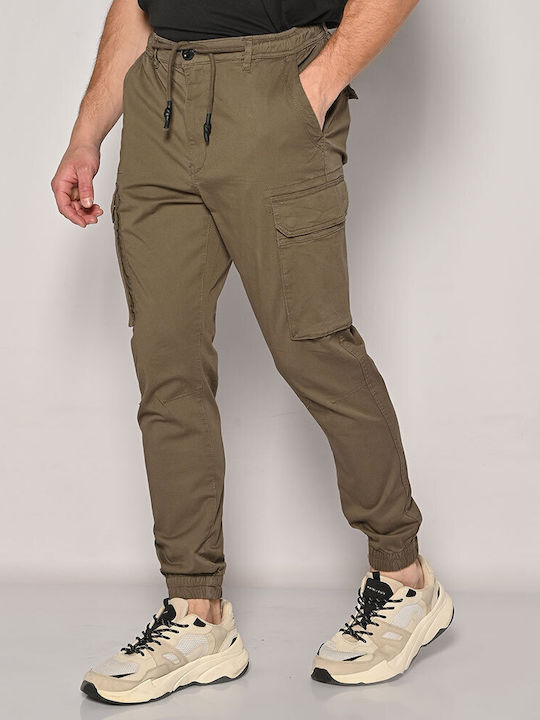 Brokers Jeans Men's Trousers Cargo Khaki