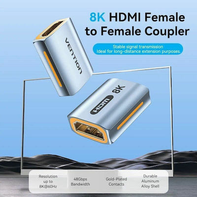 Vention Konverter HDMI männlich zu HDMI weiblich Gray 1Stück (AIUH0)