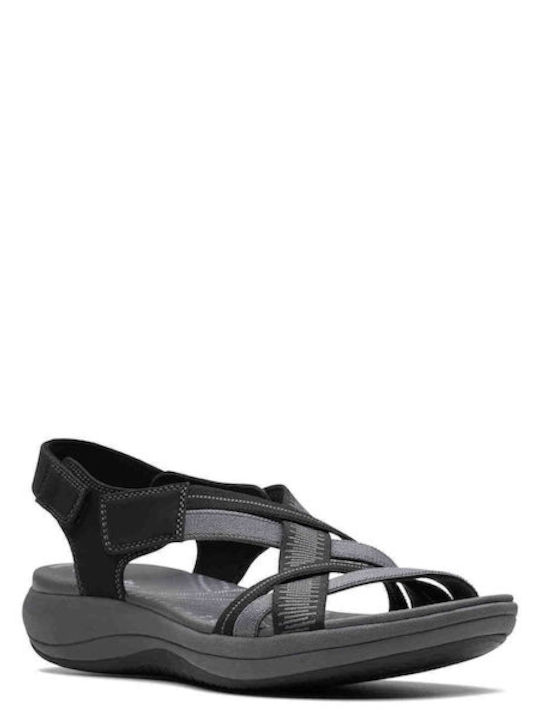Damen Flache Sandalen Anatomisch in Schwarz Farbe