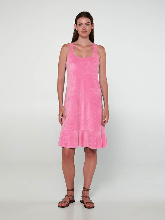 Vamp Damen Kleid Strand Pink