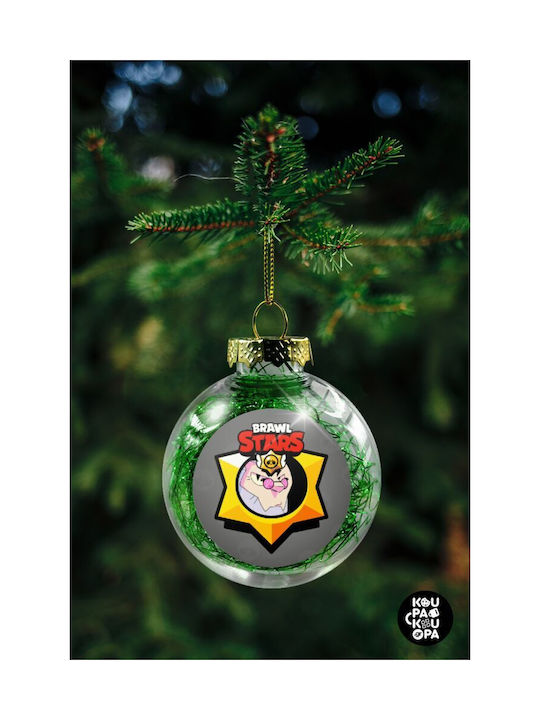 Brawl Stars Byron Christmas Tree Ornament Transparent Green Filling 8cm