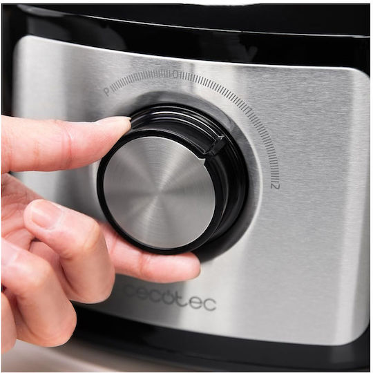Cecotec Comino 1000 Procesor alimentar multifuncțional 1000W cu vas 2lt și Blender cu vas Negru