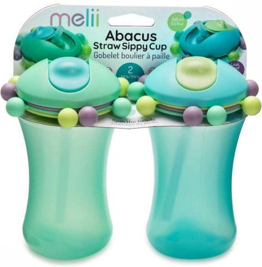 Melii Cănițe pentru copii Abacus din Silicon Multicolor 2buc 340ml 12050