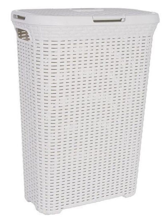 Curver Coș De Rufe Din Plastic 40lt Cu Capac 45x26.5x61.5cm Alb