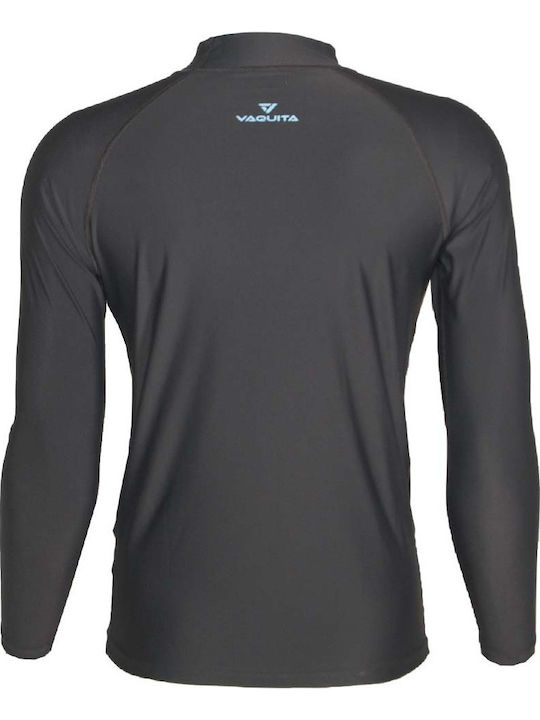 Vaquita UPF 50+ Men Long Sleeve Sun Protection Shirt Grey