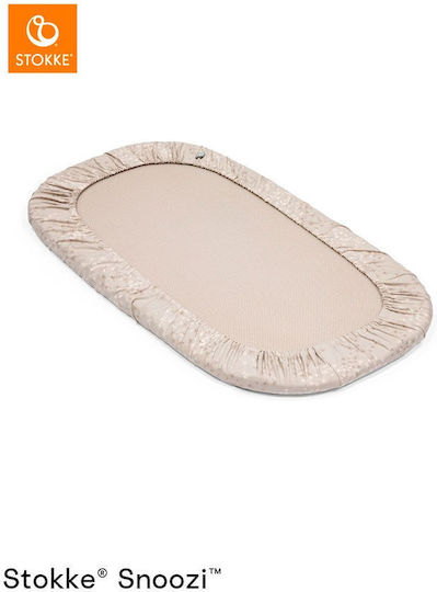 Stokke Set of 2 Fitted Sheets for Snoozi Dandelion Beige Vanilla Cream Bassinet