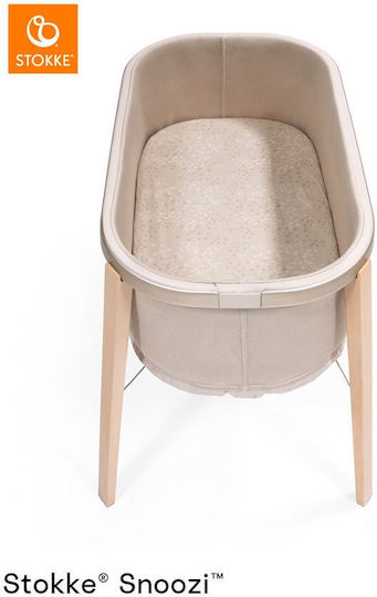 Stokke Set of 2 Fitted Sheets for Snoozi Dandelion Beige Vanilla Cream Bassinet