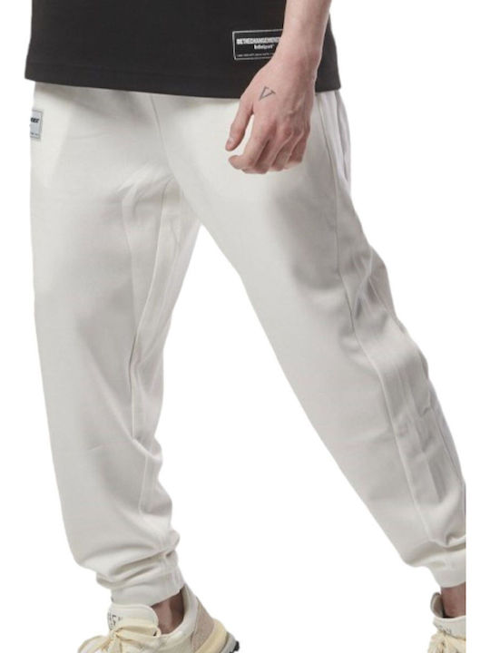 Pantaloni de trening cu Elastic Alb