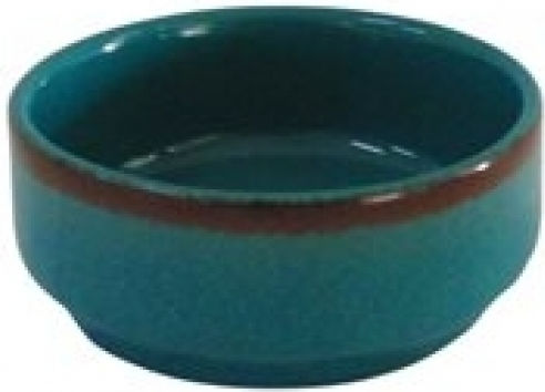 Lukanda Serving Bowl Round made of Porcelain Green with Diameter 6.5cm