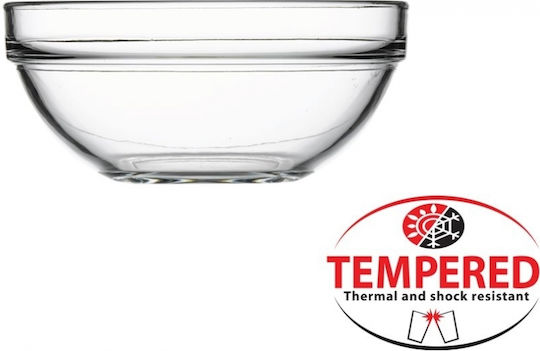 Pasabahce Servierschüssel Rund Glas Transparent mit Durchmesser 14cm