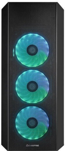 Chieftec Scorpion 4 Gaming Mini Tower Κουτί Υπολογιστή με Πλαϊνό Παράθυρο και RGB Φωτισμό Μαύρο