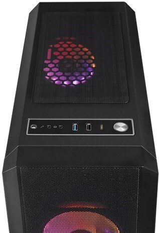 Chieftec Scorpion 4 Gaming Mini Tower Κουτί Υπολογιστή με Πλαϊνό Παράθυρο και RGB Φωτισμό Μαύρο