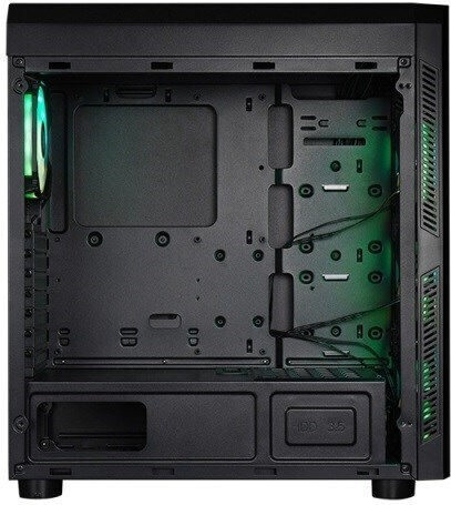 Chieftec Scorpion 4 Gaming Mini Tower Κουτί Υπολογιστή με Πλαϊνό Παράθυρο και RGB Φωτισμό Μαύρο