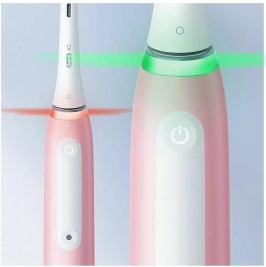 Oral-B IO Series 3S Ηλεκτρική Οδοντόβουρτσα Μπαταρίας με Αισθητήρα Πίεσης Ροζ