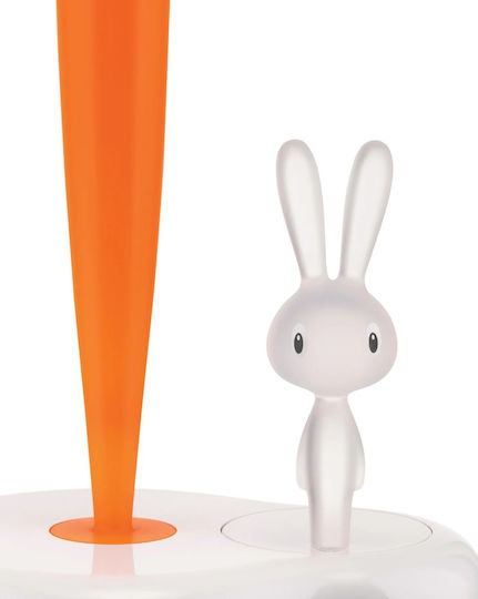 Alessi Plastic Paper Towel Holder Bunny White 20.2x16x34cm ASG42/H W