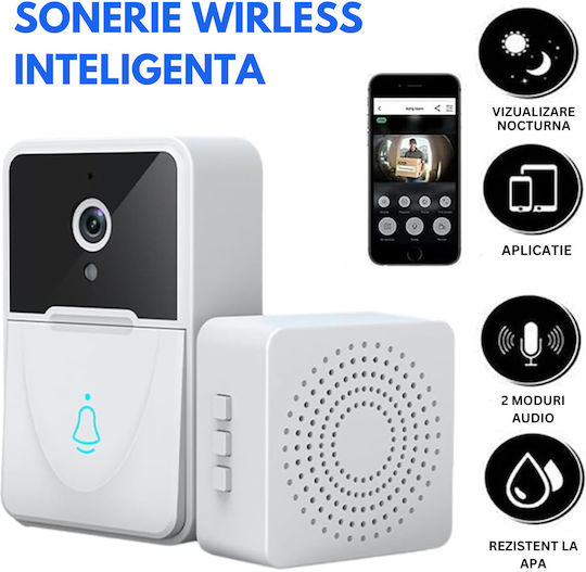 Wireless Doorbell Wi-Fi White