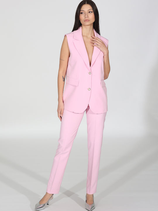 R.R. Long Women's Vest Pink